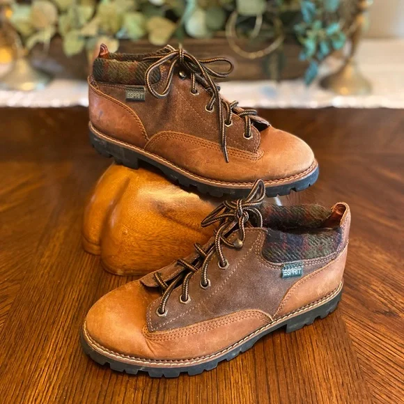 Esprit Shoes Womens Espirit Laceup Brown Boots Poshmark